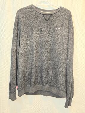 Vans Gray Heather Crewneck Sweatshirt with Small Logo